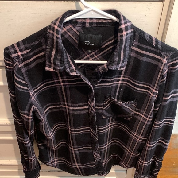 Rails plaid button down (M) - Picture 2 of 4